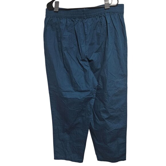 Black History Month Pants Womens Size XL Teal Tapered Elastic Waist Pull On - Picture 2 of 5